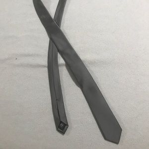 Express Silk Skinny Tie - Grey